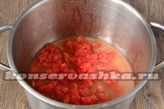 грейпфрут очистить и нарезать