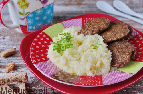 Оладьи из печени как в детском саду