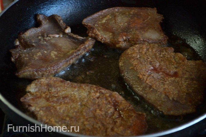 Рецепты свиной печени на сковороде простые