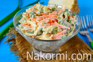 Салат из корня сельдерея и моркови