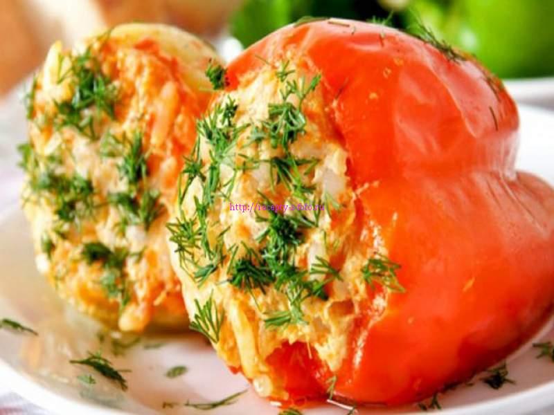 перец с курицей
