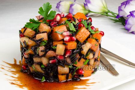 Фото рецепта Тёплый салат из тыквы