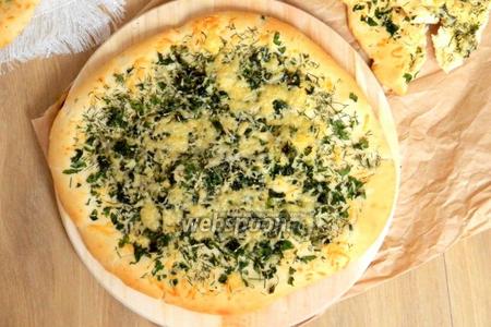 Фото рецепта Хлеб с сыром и зеленью