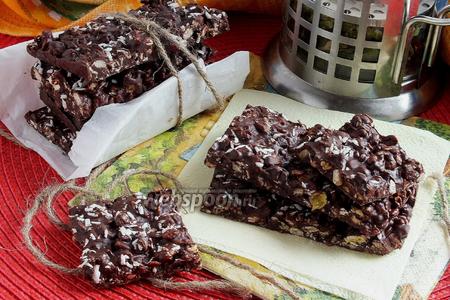 Фото рецепта Шоколадные батончики «мюсли»
