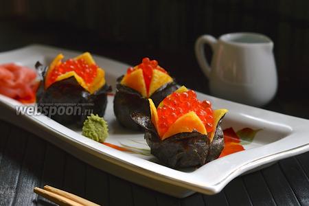 Фото рецепта Дзакуро-дзуси (суши-гранат)