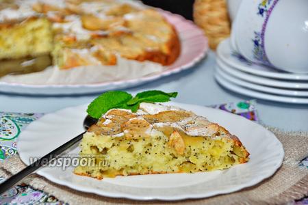 Фото рецепта Яблочно-маковый пирог