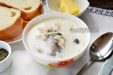 Фото рецепта Латвийский молочный суп с рыбой