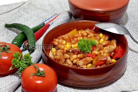 Фото рецепта Свинина с фасолью по-мексикански