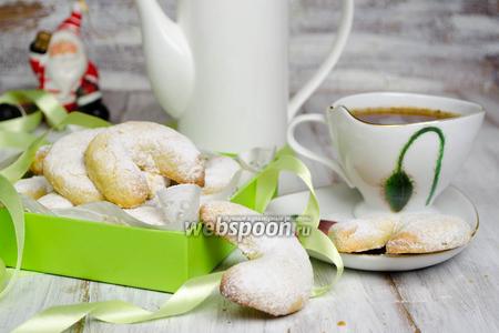 Фото рецепта Венское ванильное печенье с орехами