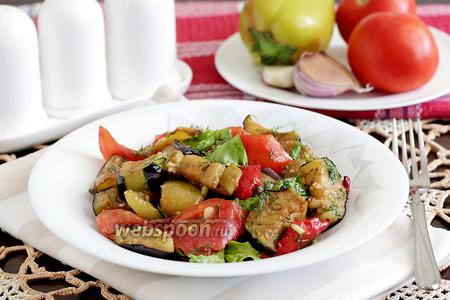 Фото рецепта Салат из жареных овощей