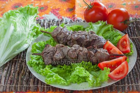 Фото рецепта Шашлык из говядины с киви
