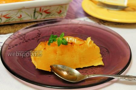 Фото рецепта Тыква с мандариновыми дольками и мёдом
