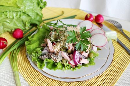 Фото рецепта Мужской салат с редисом