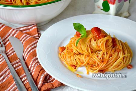 Фото рецепта Спагетти «4 помидора»
