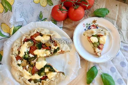 Фото рецепта Пирог с овощами и рикоттой
