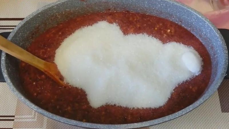 добавьте сахар