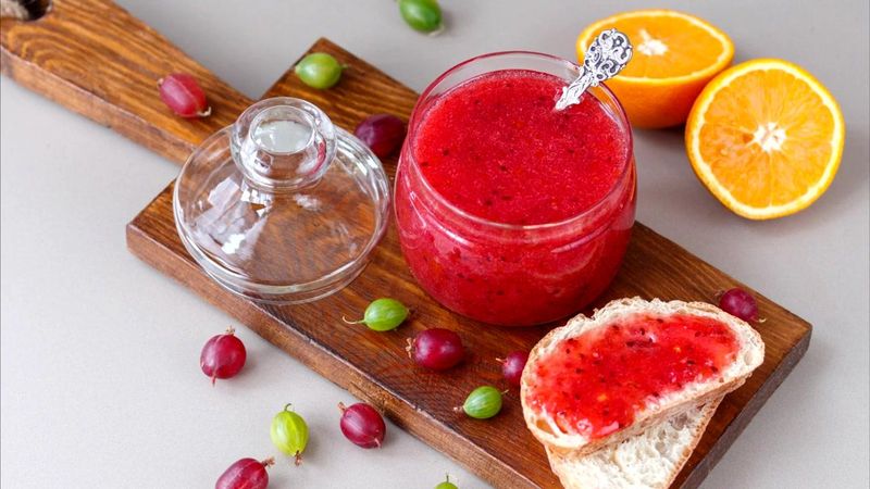 рецепт крыжовникового варенья с апельсином и лимоном без варки