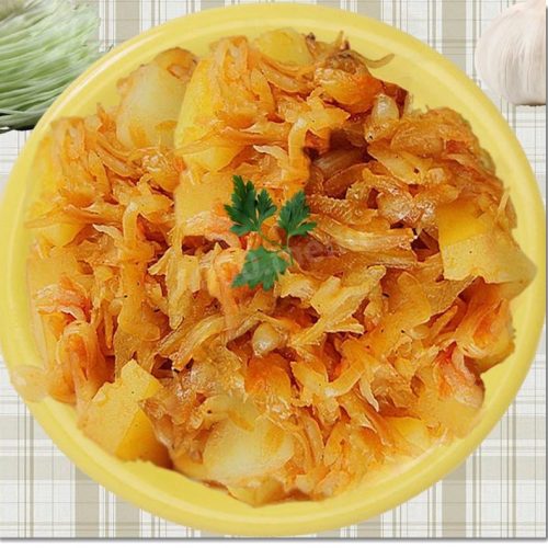 Картофель с овощами