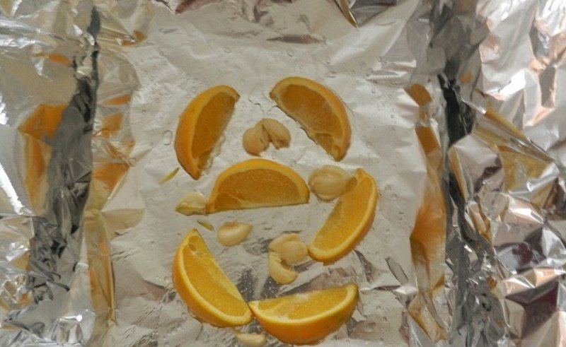 как запечь курицу с апельсинами в духовке