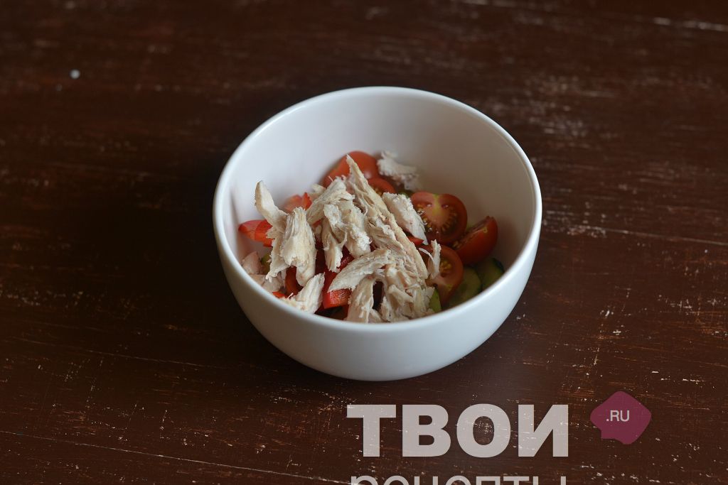 Салат с перепелиными яйцами