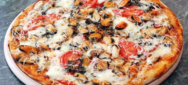 пицца с мидиями рецепт
