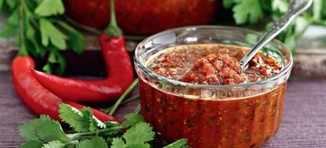 Рецепт аджики из петрушки и томатной пасты