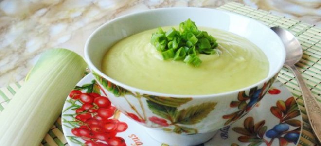 Суп из лука порея – рецепт