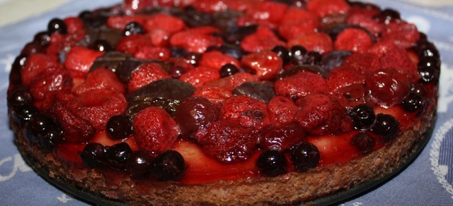 тирольский пирог с ягодами в желе рецепт