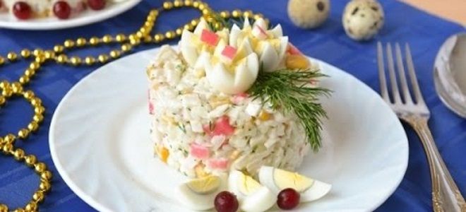 крабовый салат с рисом рецепт