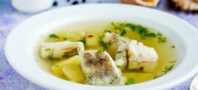 рыбный суп из минтая