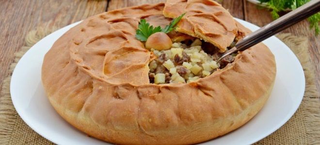 татарский мясной пирог