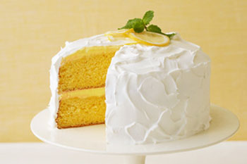 торт с лимонной глазурью