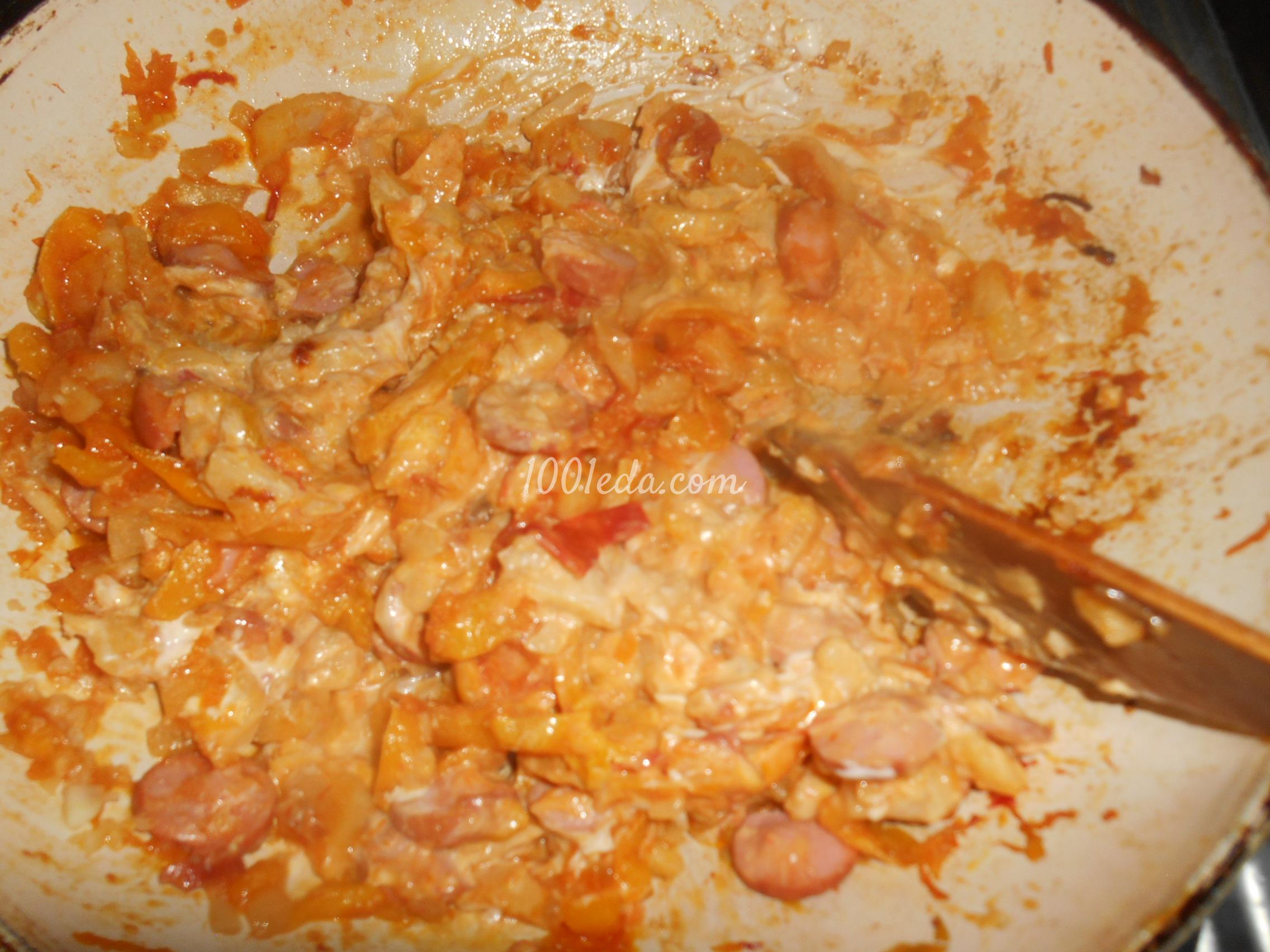 Овощное рагу с сосисками: рецепт с пошаговым фото - Шаг №18