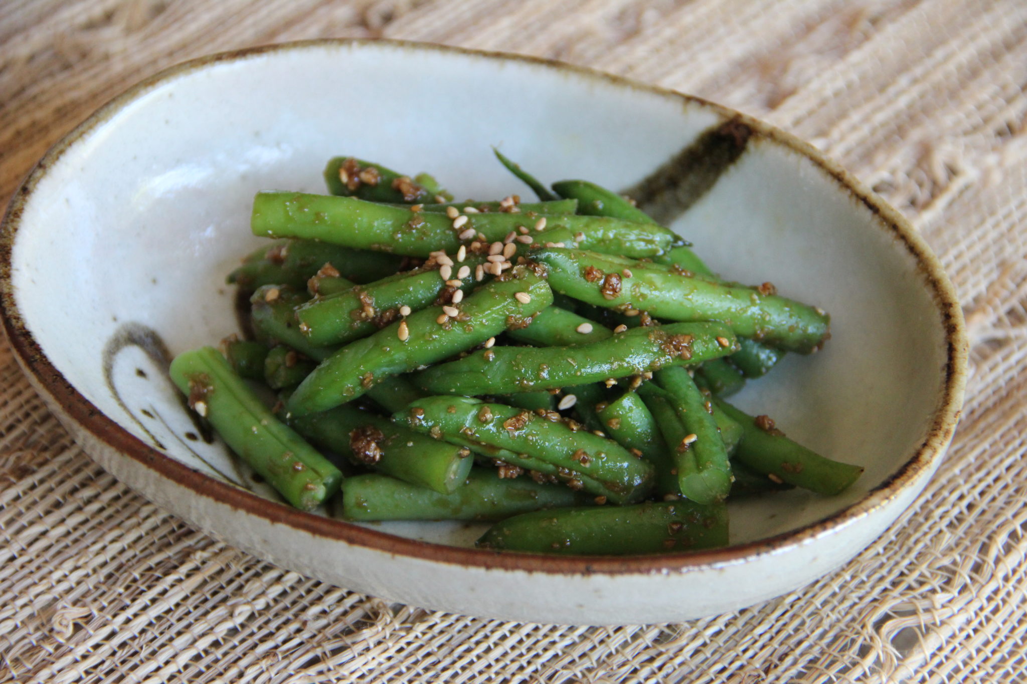 Green Beans with Sesame Sauce Recipe