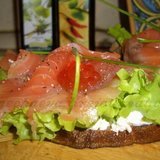 Русский бутерброд с лососем :)