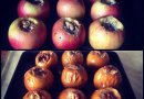 Яблоки с халвой и орехами