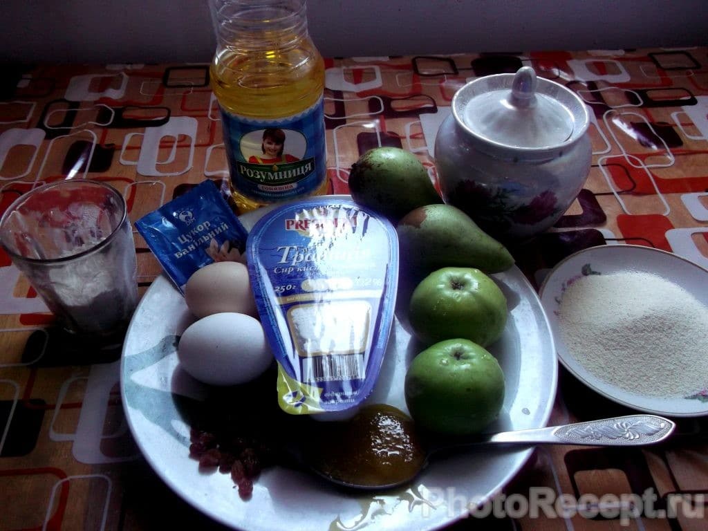 Фото рецепта - Сырники с карамелизированными фруктами - шаг 1