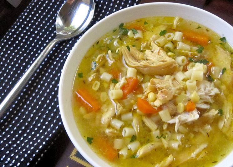 Рецепт куриного супа с макаронами