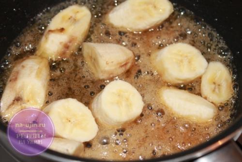 Карамелизированные бананы для торта. Описание карамелизированных бананов