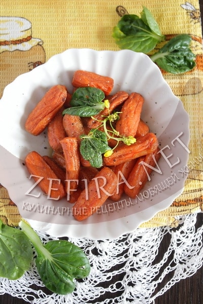 Морковь глазированная - рецепт и фото